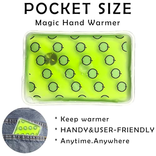 Reusable Hand Warmers - Instant Heat Packs, 4¡± Fruit Pattern Self Heating Hand Warmers, Reusable Click Instant Heat Packs, Sodium Acetate Hand Warmer, Outdoor Sports Skiing for Warmth