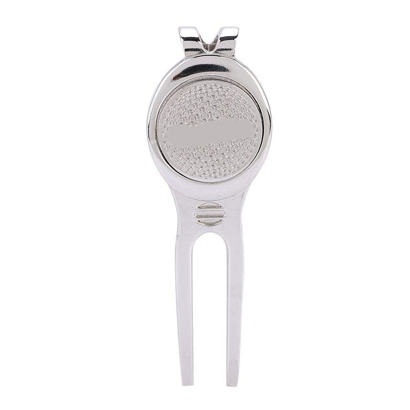 VGEBY Divot Tools, Divot Repair Tool with Magnetic Ball Marker(D102 Silver) Supplies Divot Tool with Pocket Clip Divot Tool