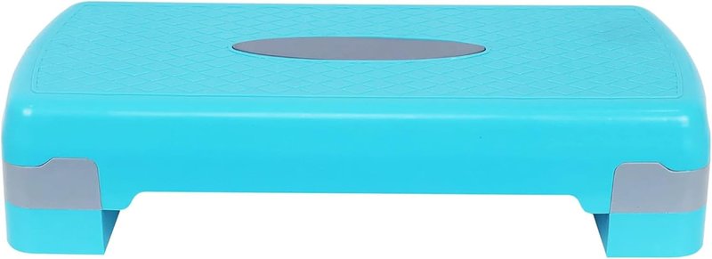 Aerobic Step Platform Trainer - Adjustable 2-Level Risers, 400 lb Capacity | Non-Slip Exercise Stepper
