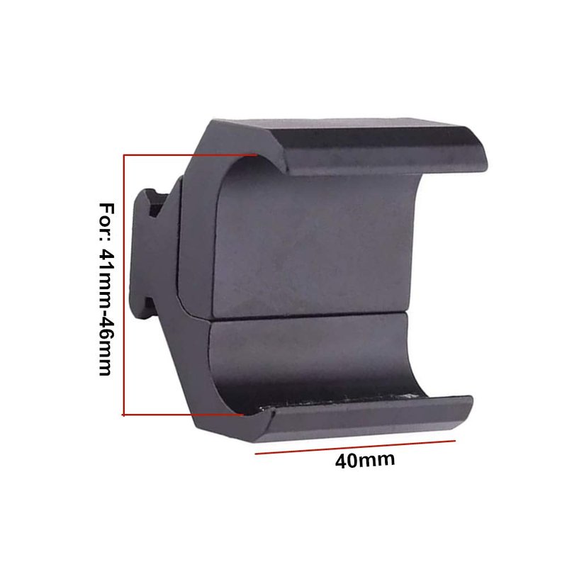 Yatrouys Double Barrel Clamp Mount Weaver Picatinny Rail Base Adapter for Flashlight Laser Sight