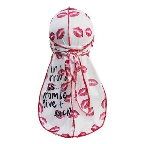 ForceWave Durag for Men Designer for Waves Silky Durag Du rag with Designed Pattern