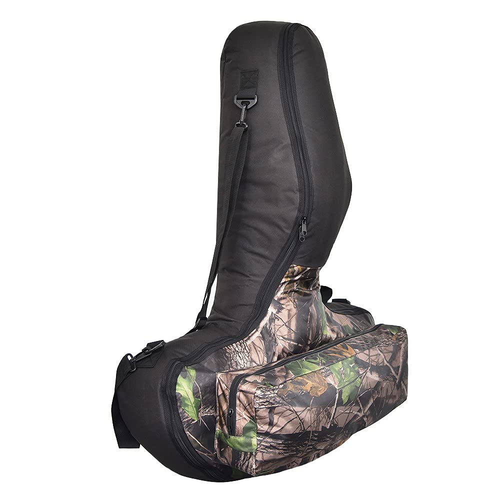 Huenco Adjustable Crossbow Case T-Shape Crossbow Storage Bag Large Capacity Archery Hunting Carry Bag