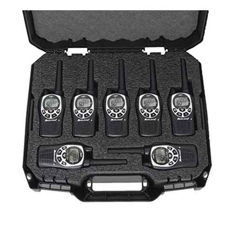 Case Club Travel Case - Fits 14 Midland GXT 1000 GMRS Radios or a Combination of Two-Way Radios and Chargers - Rugged Hard-Sided Walkie Talkie Carry & Storage Case for Your Midland Handheld Radios