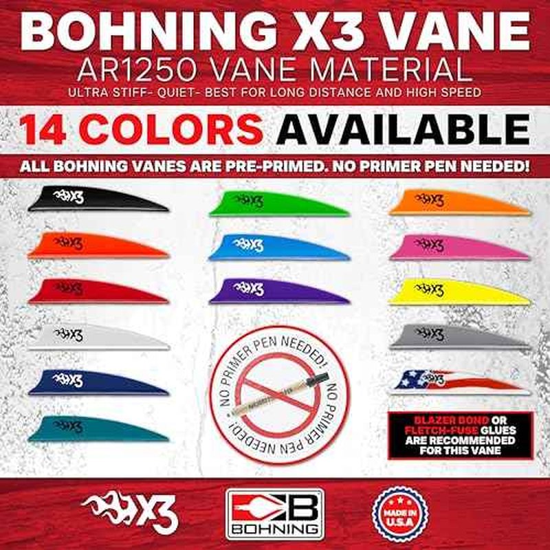 Bohning X3 Vane, 3.5"
