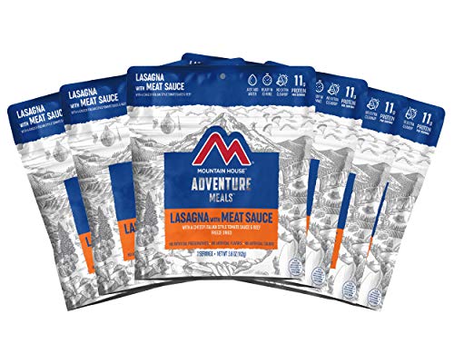 Mountain House Lasagna with Meat Sauce | Freeze Dried Backpacking & Camping Food |6-Pack