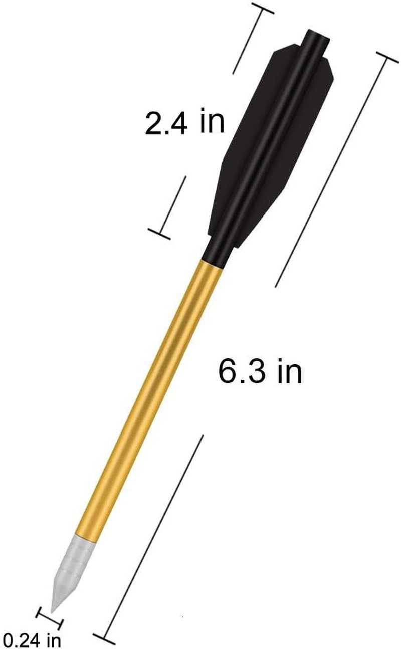 Mini Crossbow Bolts - 6.3" Aluminium Arrows for 50-80lbs Pistol Crossbows | 36 Pack for Target Practice & Hunting