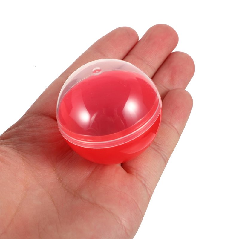 Sosoport Fillable Plastic Balls 1.77In Round Capsules 60 Pcs Multi-Function Empty Balls for Party Favors DIY Crafts Classroom Prizes