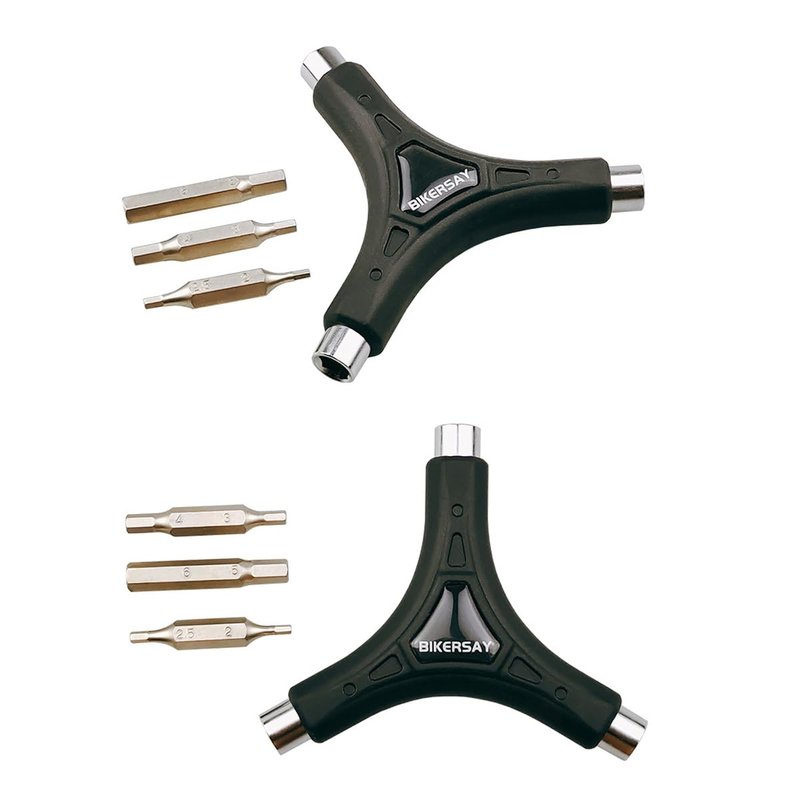 HOUSON Bicycle Torx Wrench, Multifunctional Y-Wrench Spanner Tool for Bicycle Repair, 6-Way Allen Key (2-6 mm), BT060