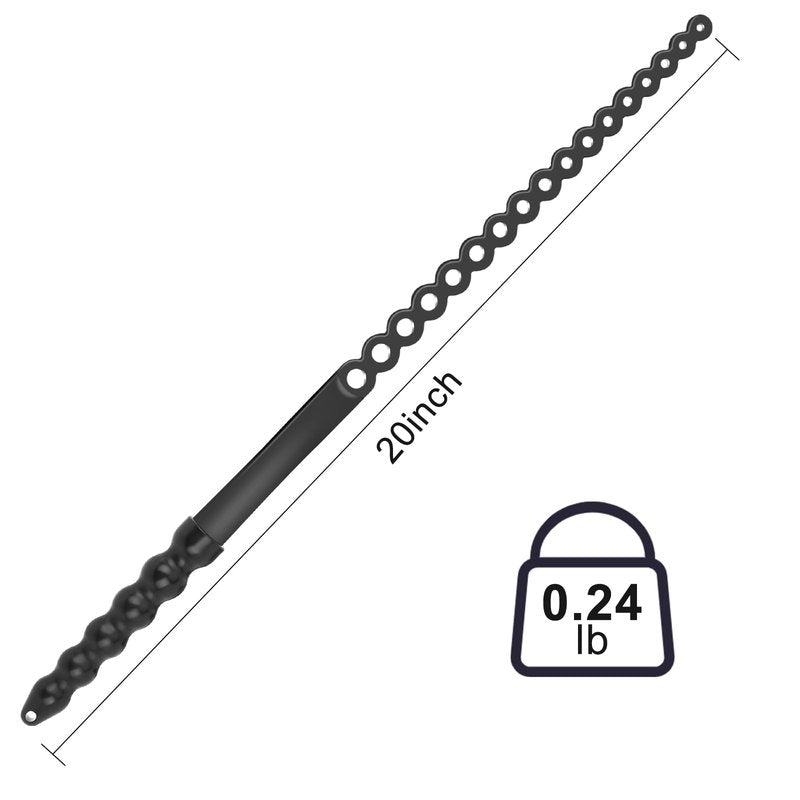YICHI Rubber Whip Riding Crop Horse Whip for Equestrian Sports 20-inch (D)