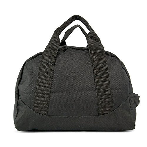 12" Mini Two Tone Duffle Bag (Black)