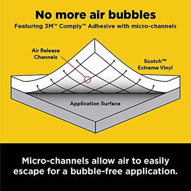 Scotch Extreme Premium Vinyl, 12 x 24 in, Perfect for Outdoor and Automotive Projects, Holds Securely Under The Toughest Conditions, White (VIN-EX-WHT)