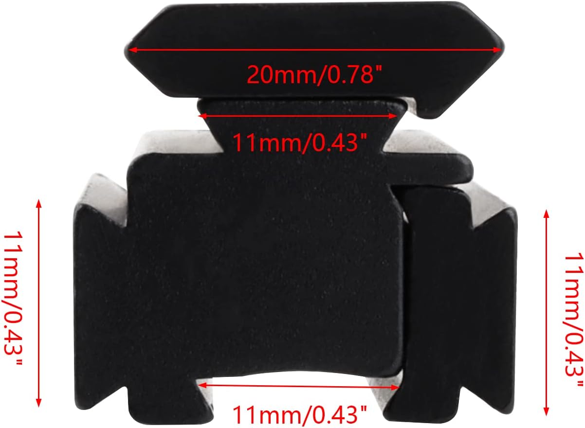 Dovetail to Picatinny Rail Adapter - 11mm to 20mm Scope Mount Converter | Medium Profile Aluminum, 2.67" Length