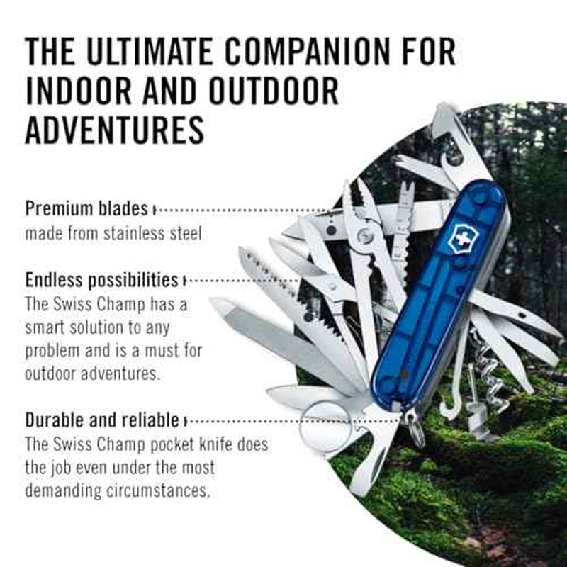 Victorinox Swisschamp Multi-Tool (Sapphire), 91mm
