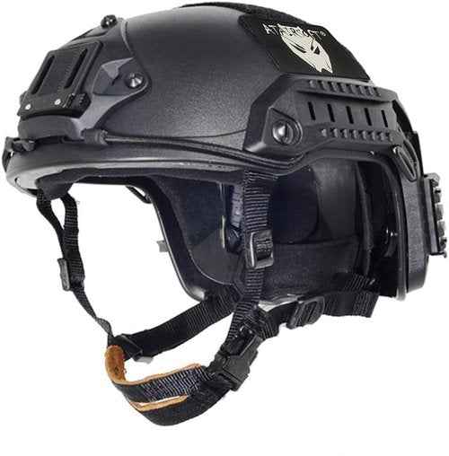 ATAIRSOFT Adjustable Maritime Helmet ABS for Airsoft Paintball(Black,L/XL)