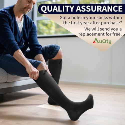 Compression Socks 15-30 mmHg for Men Women (3 Pairs) - Medical Stockings, Support Socks for Circulation, Deep Vein Thrombosis, Calf Cramps and Swelling