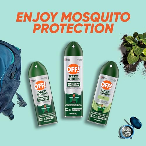 OFF! Deep Woods Insect Repellent Aerosol, Bug Spray with Long Lasting Protection from Mosquitoes, 9 oz