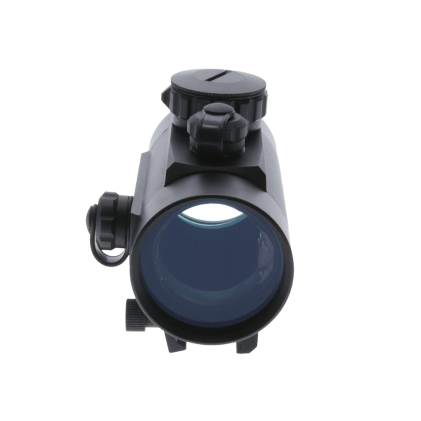TRUGLO Traditional 1x40mm 5-MOA Hunting Durable Lightweight Waterproof Fogproof Shock Resistant Adjustable Aluminum Red-Dot Sight Flip-Up Lens Caps Included