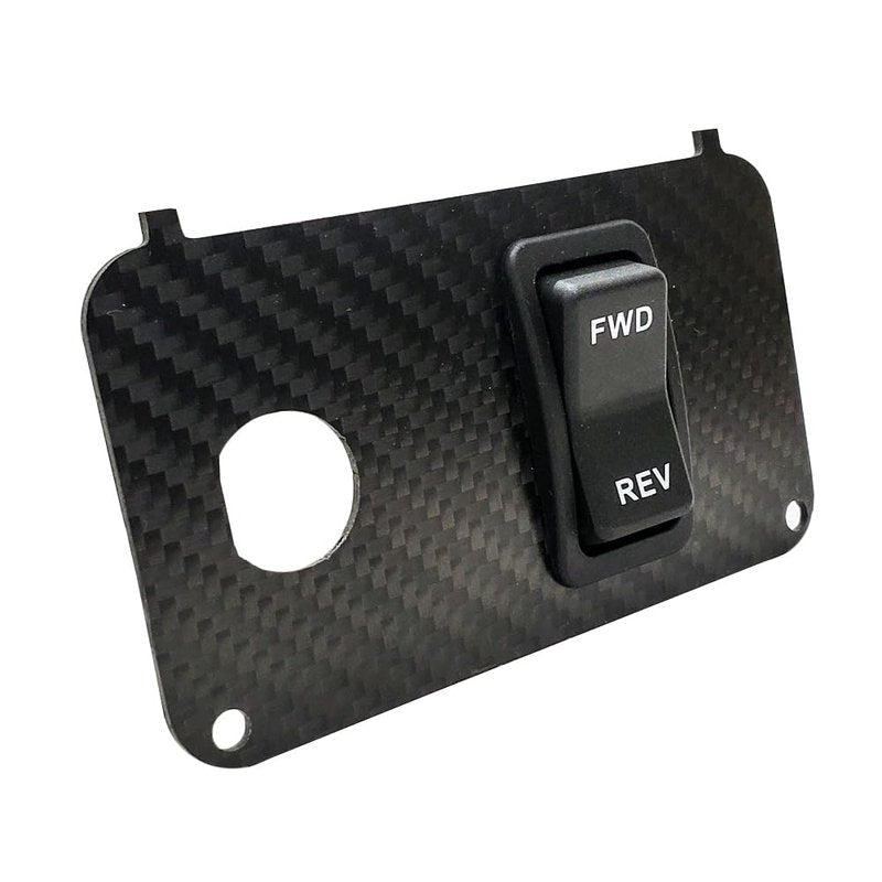 OZ-USA Carbon Fiber Golf Cart Forward/Reverse Key Switch Plate Compatible with EZGO TXT PDS Electric 36V 48V