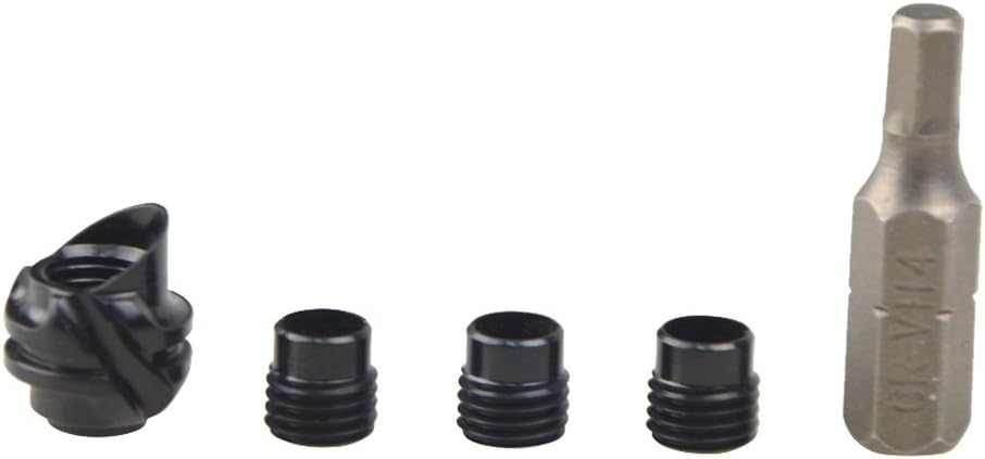Aluminum Hooded Peep Sight Kit for Compound Bow - 37/45 Degree Aperture with 3 Inner Core Sizes