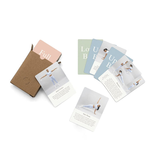 Calm Club | Exercise Cards | 52 Workout Cards & Exercise Equipment for Home Use | Fitness Accessories | Deck of Cards with 7 Home Gym & Self Care Routines | Motivational Gifts & Gym Gifts for Women