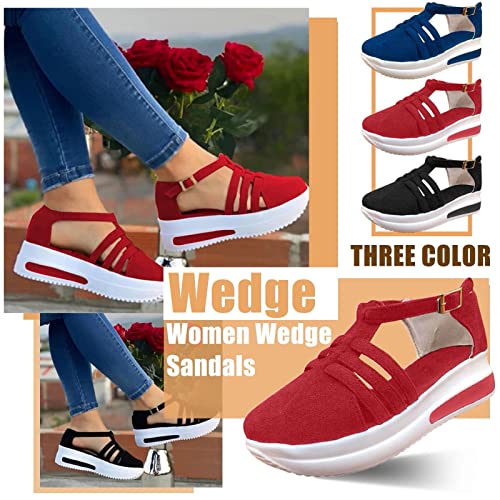 deal of the day clearance espadrilles for women Summer Sandals for Women 2024 Casual Closed Toe Sandals Ankle Strap Closed Toe Espadrilles Wedge Sandals