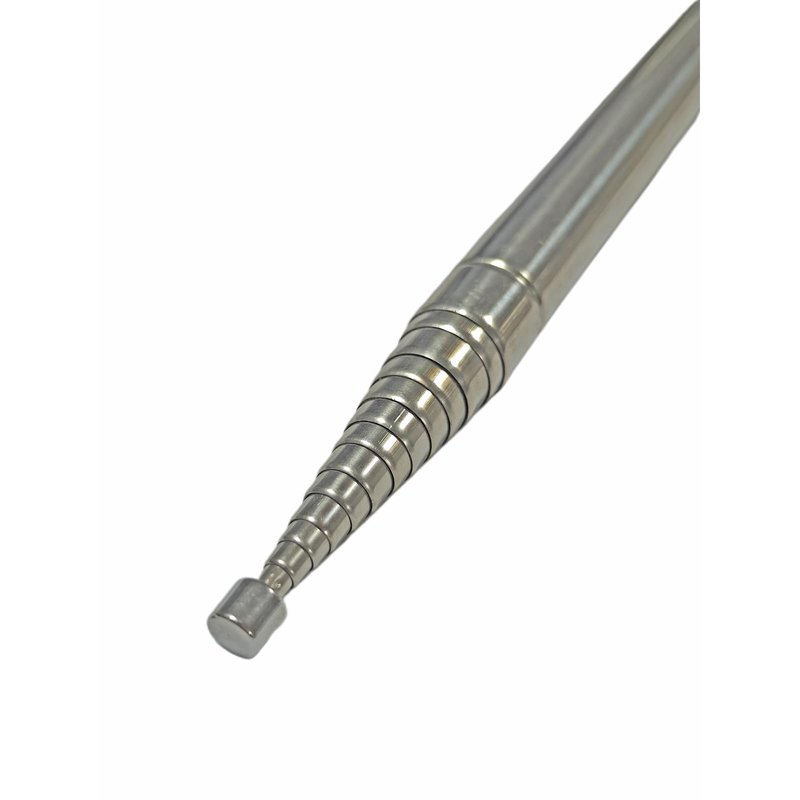GOOZEEZOO 1pc 201 Stainless Steel Whip Antenna GP Telescopic Antenna for JPC-12 5.6m M10 External Thread Antenna (5.6 meters/18.4 ft)