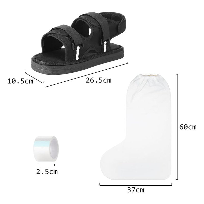 XGOPTS Post Op Shoe Broken Toe Open Walking Shoe Shoe Walking Boot Cast Boot Post-op Shoe for Broken Foot Adjustable Straps for Post Surgery Fractured Foot Ankle Injures Support