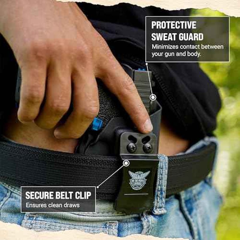 We The People Holsters - Carbon Fiber - Right Hand - IWB Holster Compatible with Springfield XD-M 3.8" Compact 9MM/.40SW