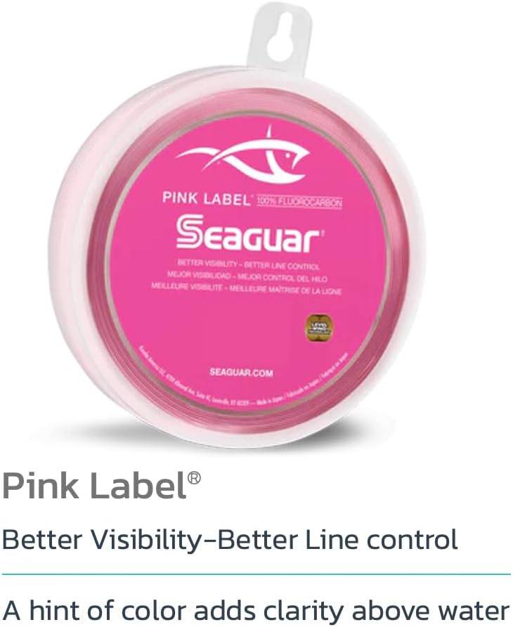 Seaguar Pink Label Fluorocarbon Saltwater Fishing Leader Line - Multiple Sizes Available