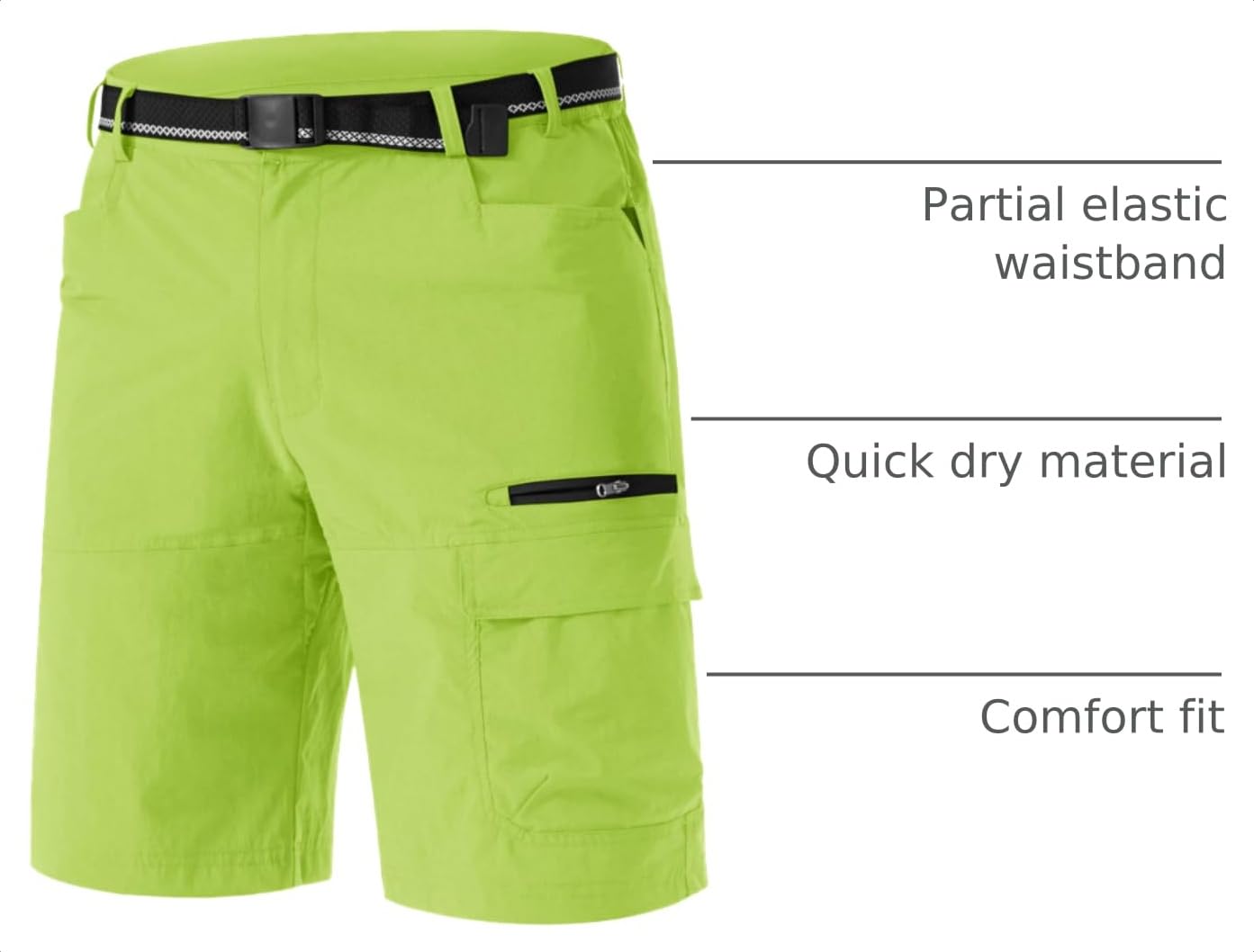 TACVASEN Men's Casual Shorts Cargo Hiking Tactical Shorts Outdoor Summer