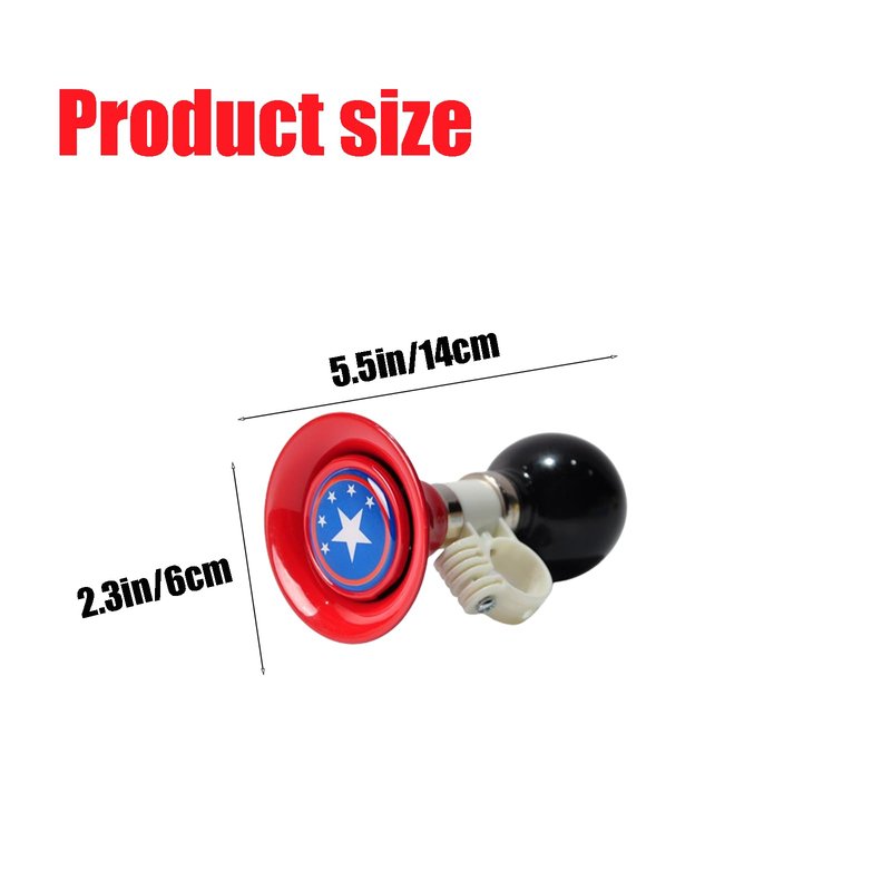 Fsocpen Bike Horn Air Squeeze Honking Horns,Retro Clown Horn, Kids Bike Horn,Metal Loud Bike Horns for Bicycle Golf Cart,Bicycles, Scooters, Baby Strollers