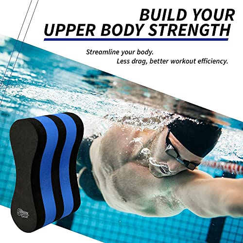 Sunlite Sports EVA 5-Layer Pull Buoy Leg Float - Pool Training Aid, Legs and HIPS Support for Adults, Kids, and Beginners, for Swimming Stroke