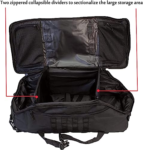 3 In 1 Tactical 30L Military Backpack Travel Duffle Bag for Weekender Gym Workout Deployment