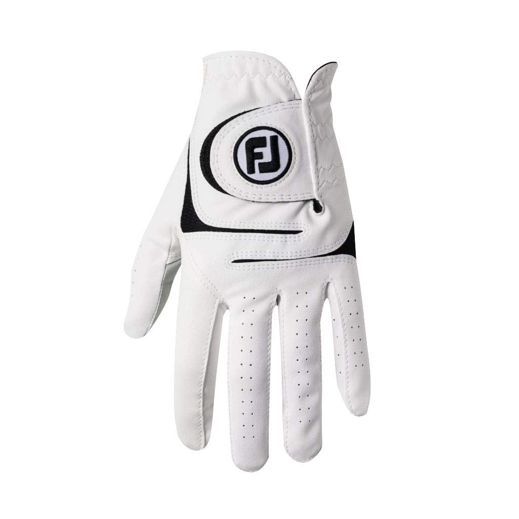 FootJoy Men's WeatherSof Prior Generation Golf Glove White Small, Worn on Right Hand