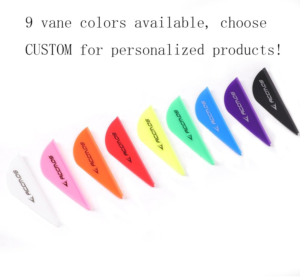 Custom Length Carbon Arrows - Spine 300-800 | Removable Tips & 2" Vane for Target Shooting