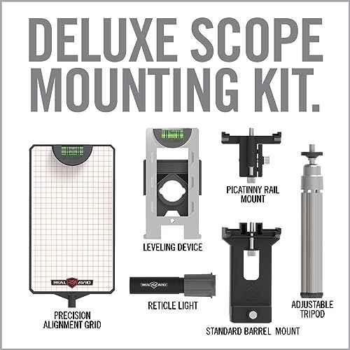Real Avid Scope Leveling Kit & Precision Scope Level System, Complete Scope Mounting Kit for Mounting, Aligning & Leveling Rifle Scopes, Perfect Tool for Armorers & Hunters