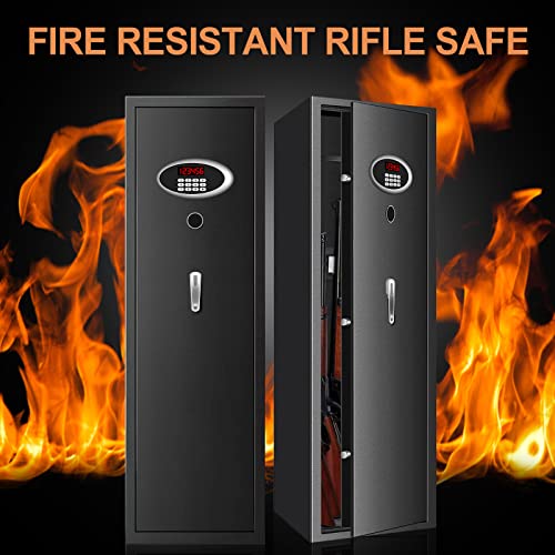 TOLEBLID [2024 New] 11-12 Fireproof Biometric Safes for Home Rifle