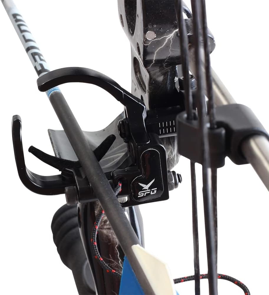 Drop Away Arrow Rest - Adjustable Metal Archery Rest for Compound Bow | Right Hand, Black