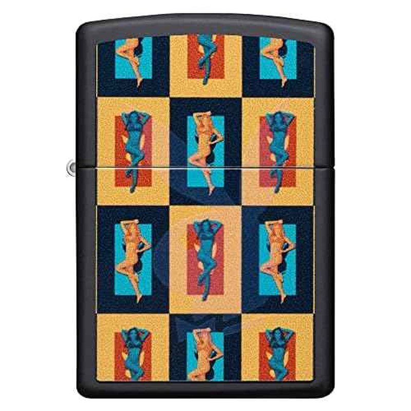 Zippo Playboy Black & White Rabbit Pocket Lighter