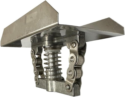 Elusive Wildlife Eliminator Spinner Plate - Raccoon & Squirrel Feed Protector | Metal Spring-Loaded Design for 12V Feeder Motor (1/4 Hub Rectangle)