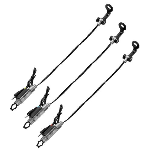 Funien Fishing Bite Alarms Fishing Banksticks Swingers Set with Padded Fishing Tool Bag