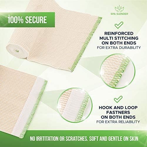 Elastic Bandages Combo - Non-Latex Self Grip Closure | 2 x 3-Inch & 2 x 4-Inch Compression for Sports & Injury Support