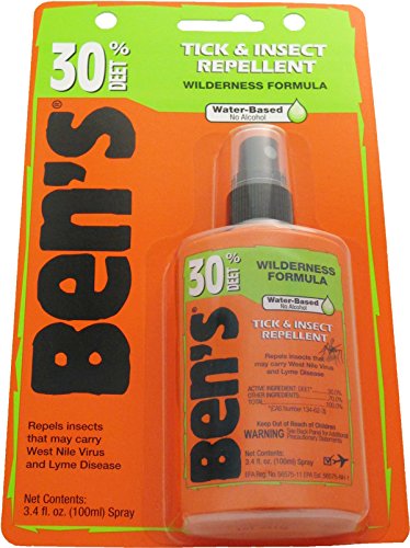 Ben's 30% DEET Mosquito, Tick and Insect Repellent, 3.4 Ounce Pump