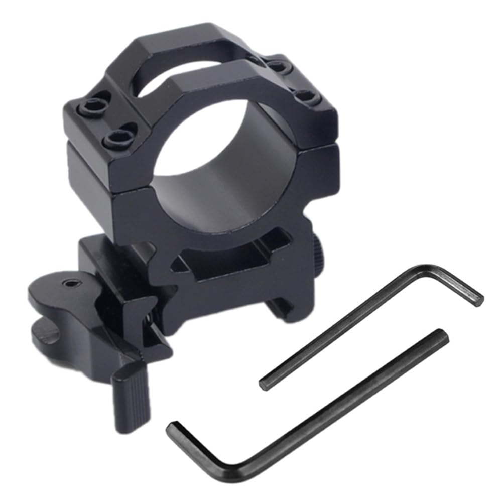 Calitte 25mm Quick Release Torch Fixed Holder Flashlight Mount Clamp with Stainless Steel Screws