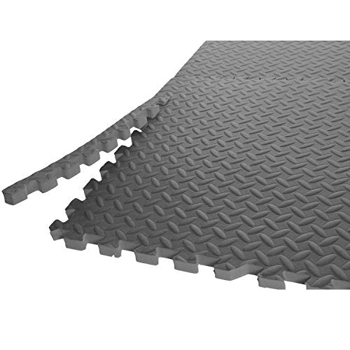 CAP Barbell 1/2" Cap Puzzle Exercise Mat with EVA Foam Interlocking Tiles, 6 Pack, 144 Square'