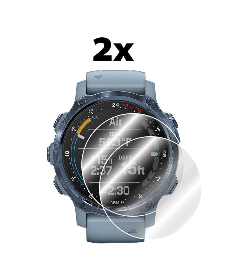 IPG for Garmin Descent Mk2S Hydrogel Screen Protector (2 Units) Invisible HD Clear Film Anti Scratch Guard-Smooth/Self-Healing/Bubble for Mk2S