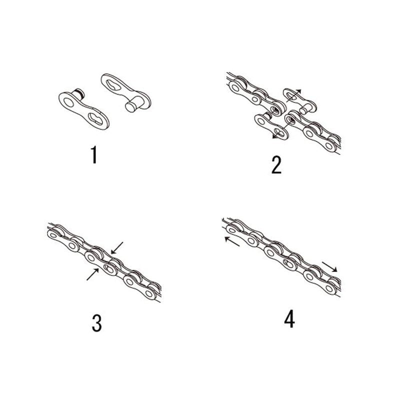 ZONKIE Single-Speed Bicycle Chain 1/2 x 1/8 Inch 122 Links