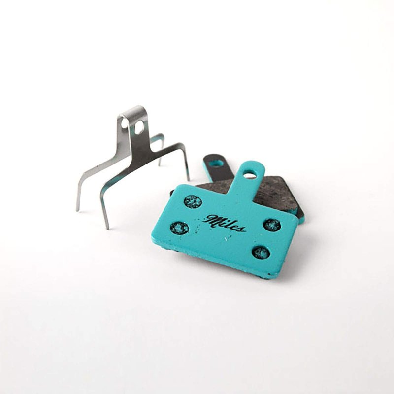 Miles Racing Brake Pads for Shimano Disc Brakes in Road, MTB, E-MTB, E-Road, E-Bike, Touring Bicycles | Semi-Metallic for XC, Light Enduro (Semi Metallic BR-MT200,BR-MT400,BR-MT410)