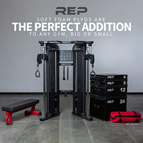 Rep Foam Soft Plyo Boxes - 4 inch, 6 inch, and 20 inch Combo Set