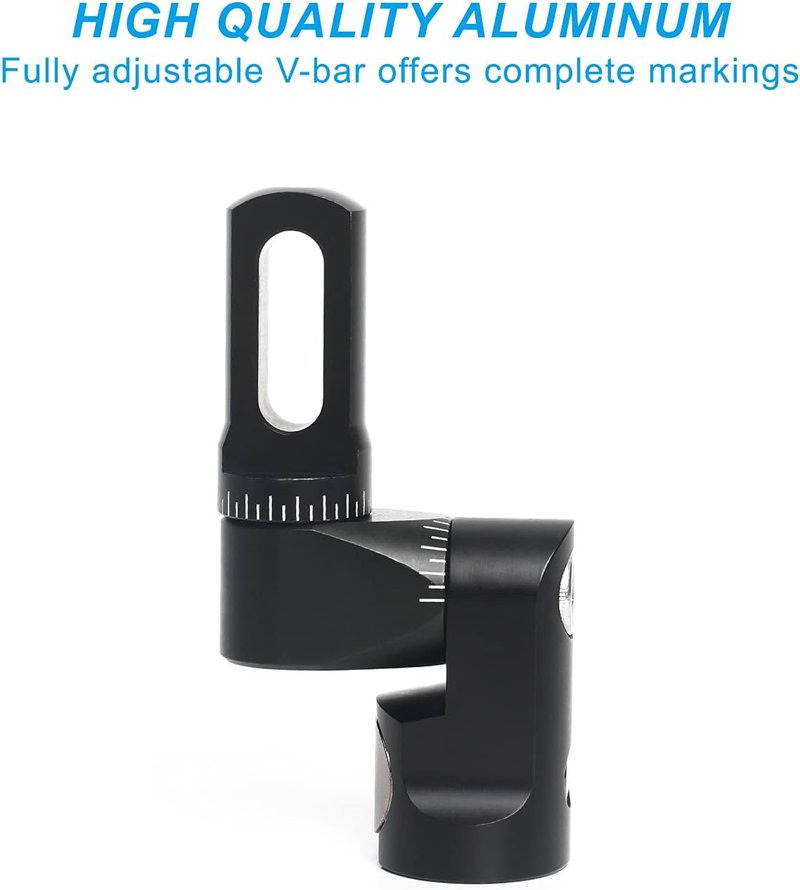 Compound Bow Adjustable V Bar Mount - Quick Disconnect Stabilizer Bracket with Precision Angle Adjustment for Archery